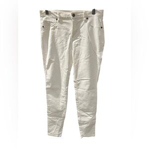 New York & Company White Skinny Pants | Size 2